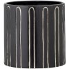 Macetero TROY #2 14 x 14 cm, negro, gres, Bloomingville