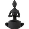 Portavelas para velas de té BENNA #2 12 cm, negro, resina, Bloomingville