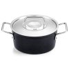 Cacerola honda ADAMANT 20 cm, negro, aluminio, Fissler