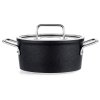 Cacerola honda ADAMANT 20 cm, negro, aluminio, Fissler