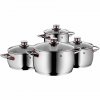Batería de cocina QUALITY ONE, juego de 4, plata, acero inoxidable, WMF