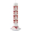 Portavela de pilar GUIRLANDE 12 cm, rojo, porcelana, Bjørn Wiinblad