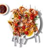 Pinchos de carne GOOD GRIPS, 34 cm, juego de 6, plata, acero inoxidable, OXO