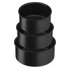Ollas INGENIO BLACK STONE L3998902, juego de 4, negro, aluminio, Tefal