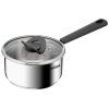 Batería de cocina OPTI'SPACE G737S544, juego de 5, plata, acero inoxidable, Tefal