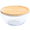 Contenedor para alimentos PKV-013 2,6 l, vidrio / bambú, Pebbly
