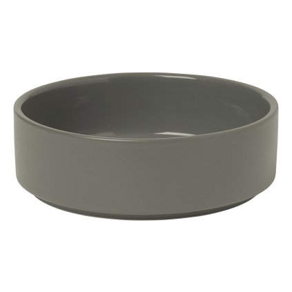 Blomus-tarjoilukulho PILAR S ⌀ 14 cm, 320 ml, tummanharmaa, keraaminen