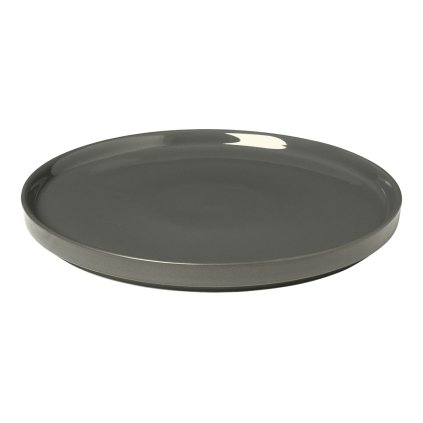Blomus-jälkiruokalautanen PILAR 20 cm, tummanharmaa, keraaminen