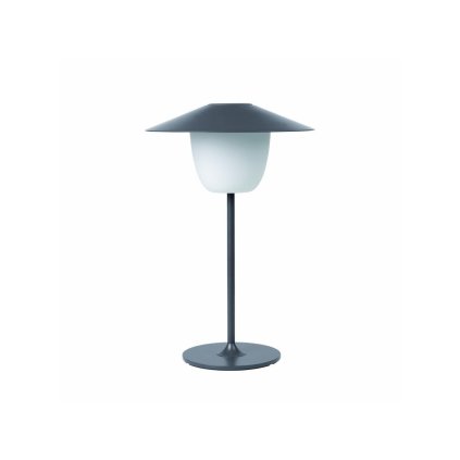 Blomus -kannettava pöytävalaisin ANI 33 cm, LED, lämmin harmaa