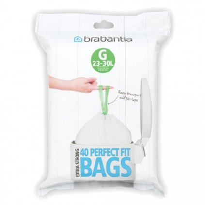 Brabantia-roskapussit G PERFECTFIT 23–30 l, 40 kpl