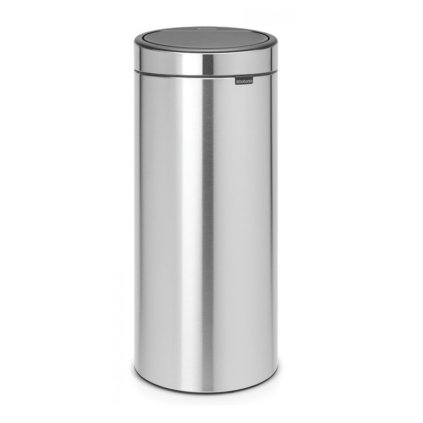 Brabantia-roskakori painettavalla kannella TOUCH BIN NEW 30 l, matta teräs