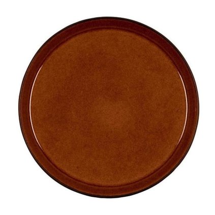 Bitz-ruokalautanen 27 cm, musta/kellanruskea