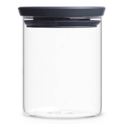 Brabantia -keittiön säilytyspurkki 600 ml, pinottava, lasi