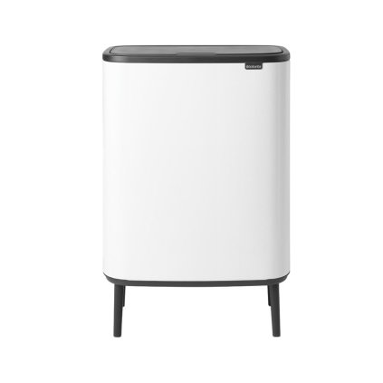 Brabantia-roskakori painettavalla kannella BO 60 l, valkoinen
