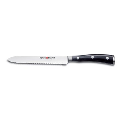 Wüsthof-yleisveitsi CLASSIC IKON 14 cm, sahalaitainen terä