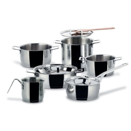 Alessi-kattilasarja POTS & PANS, 9 kpl, ruostumaton teräs