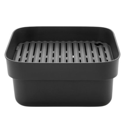 Brabantia-astianpesuämpäri, tippa-alustalla, tummanharmaa