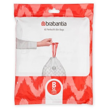 Brabantia-roskapussit B PERFECTFIT 5 l, 40 kpl