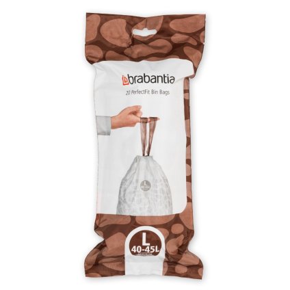 Brabantia-roskapussit L PERFECTFIT 40–45 l, 20 kpl