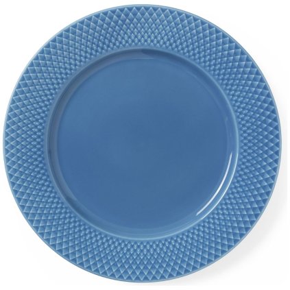 Lyngby-ruokalautanen RHOMBE 27 cm, sininen