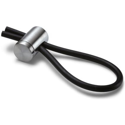 Avaimenperä LOOP 10 cm, musta, Philippi