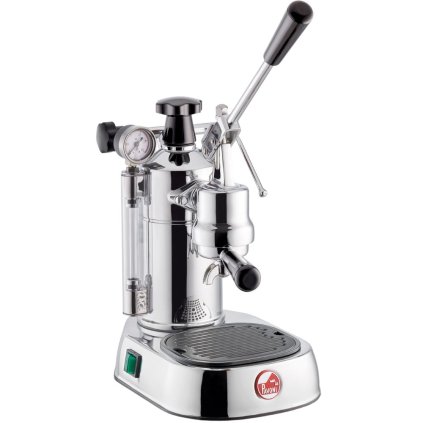 La Pavoni -vipukahvinkeitin LUSSO hopea, muovikahva