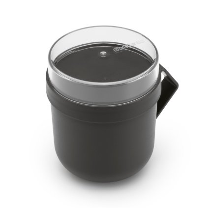 Brabantia-lounaspurkki MAKE & TAKE 600 ml, tummanharmaa