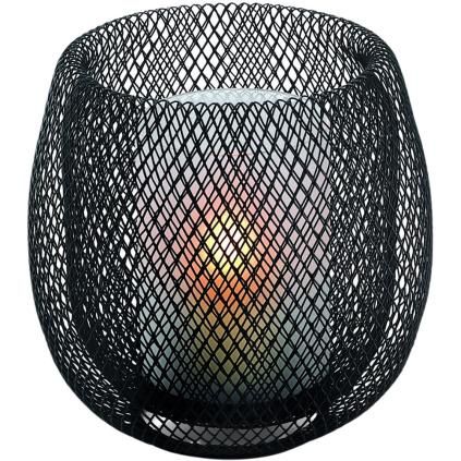 Lyhty MESH 20 cm, musta, Philippi