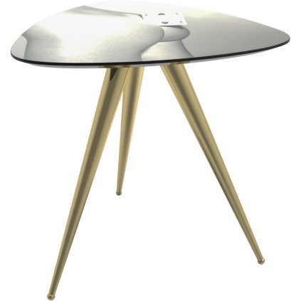 Seletti-sivupöytä TOILETPAPER TWO OF SPADES 57 x 48 cm, harmaa