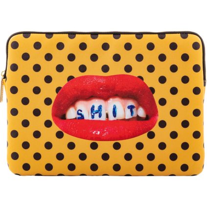 Seletti -kannettavan tietokoneen kotelo TOILETPAPER SHIT 34,5 x 25 cm, oranssi