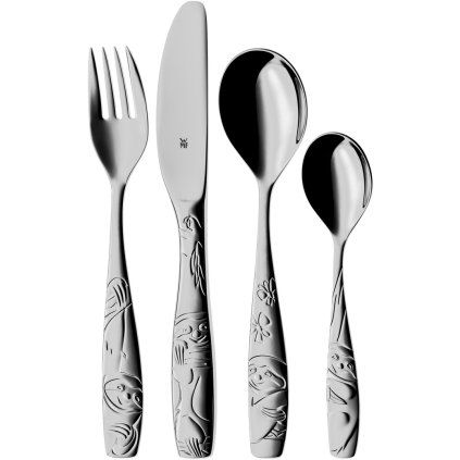 WMF -lasten ruokailuvälinesetti SLOTH, 4 kpl
