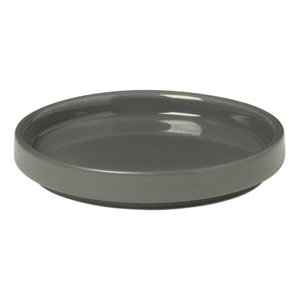 Blomus-tapaslautanen PILAR, 10 cm, tummanharmaa, keraaminen