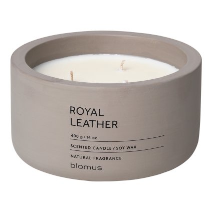 Blomus-tuoksukynttilä FRAGA ⌀ 13 cm, Royal Leather