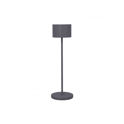 Blomus -kannettava pöytävalaisin FAROL 33 cm, LED, lämmin harmaa