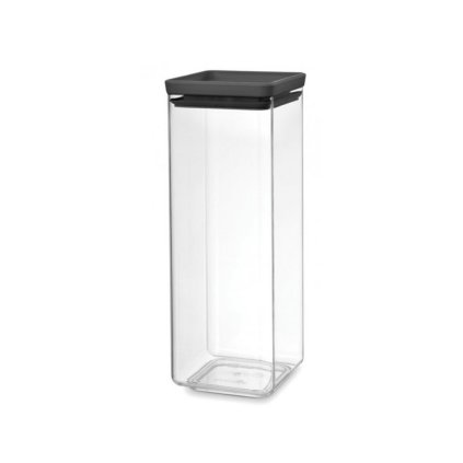 Brabantia -säilytysastia elintarvikkeille TASTY PLUS 2,5 l, tummanharmaa, muovi