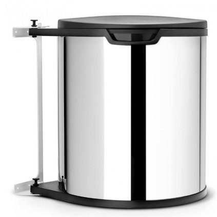 Brabantia -sisäänrakennettu roskakori 15 l, kiiltävä teräs