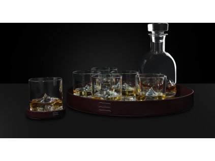 Litton-tarjoilualusta MIRRORED 38 cm, ruskea