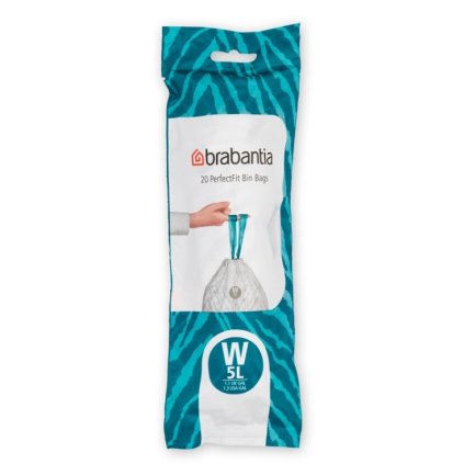 Brabantia-roskapussit W PERFECTFIT 5 l, 20 kpl
