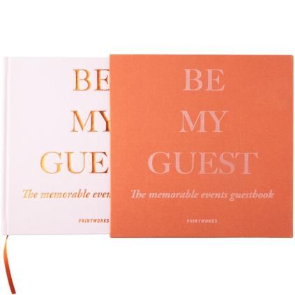 Vieraskirja, punainen / pinkki, Printworks