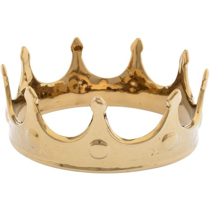 Seletti-sisustusesine MEMORABILIA MY CROWN 18,5 cm, kulta, posliini