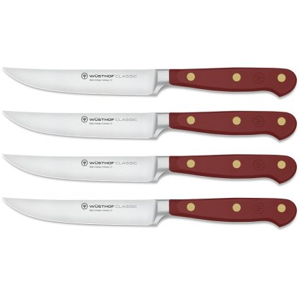 Wüsthof-pihviveitset CLASSIC COLOUR, 4 kpl sarja, 12 cm, maukas sumakki