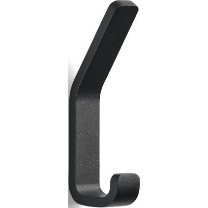 Zone Denmark -pyyhekoukku RIM 11 cm, kaksi koukkua, musta, alumiini