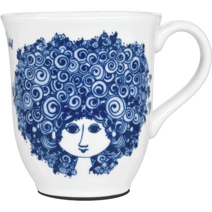 Bjørn Wiinblad -teekuppi ROSALINDE 350 ml, sininen, posliini