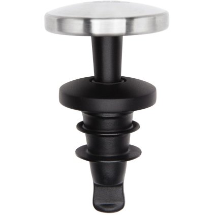 OXO-viinitulppa STEEL, 2 kpl sarja, hopea, ruostumaton teräs