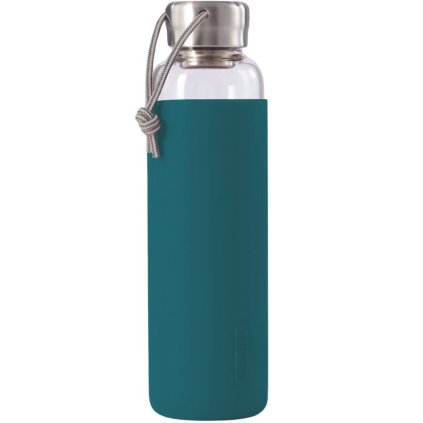 Black+Blum-vesipullo 600 ml, merensininen, lasi