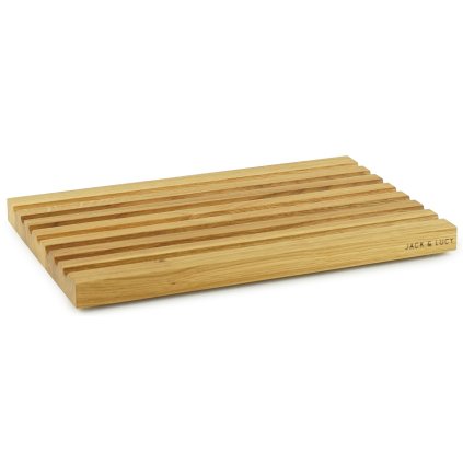 Jack & Lucy -leikkuulauta ESSENTIALS 45 x 29,5 cm, leivälle, tammipuu
