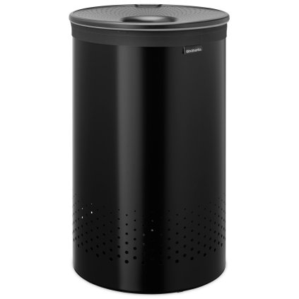 Brabantia-pyykkikori 60 l, mattamusta, teräs