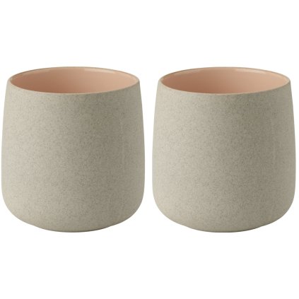 Stelton-kuppi EMMA 220 ml, 2 kpl sarja, ruusu, kivitavara