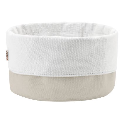 Stelton-leipäkori 23 cm, hiekka/valkoinen, puuvilla