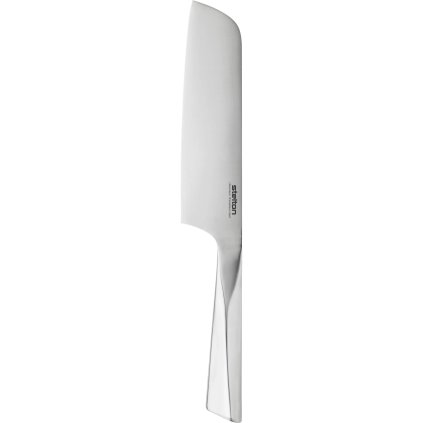 Stelton -Santoku-veitsi TRIGONO 18 cm, hopea, ruostumaton teräs